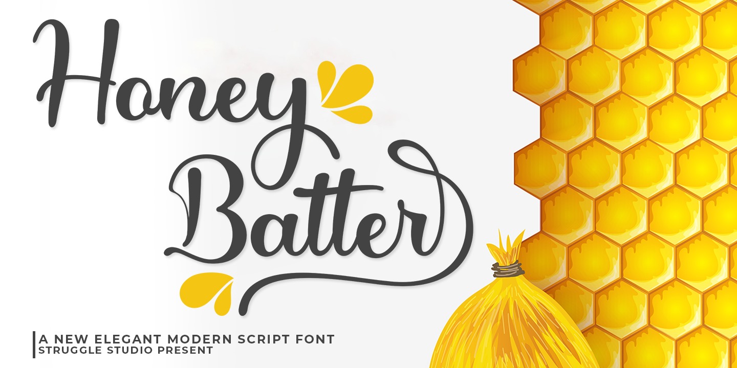 Honey Batter Regular Font preview
